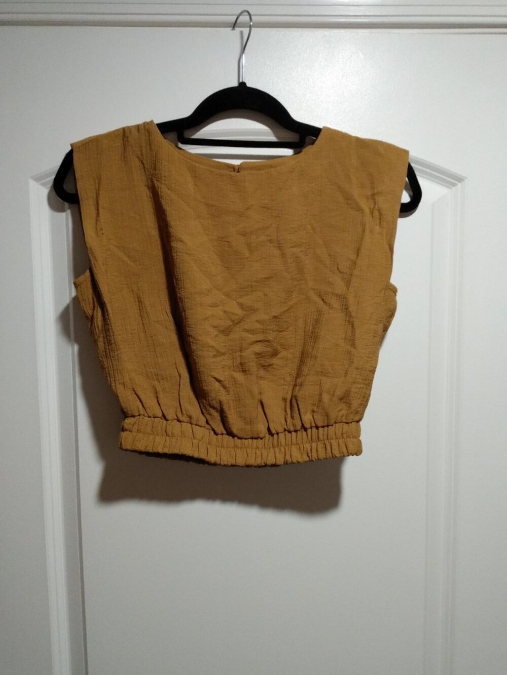 A New Day Light Brown Crop Top